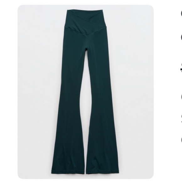 aerie Pants - Aerie Real Me High Waisted Crossover Flare Legging XS SHORT